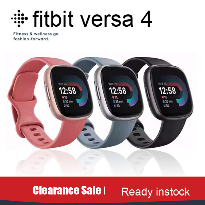 Smartwatch Touch - Fitbit Versa 4 Smart Watch Built-in