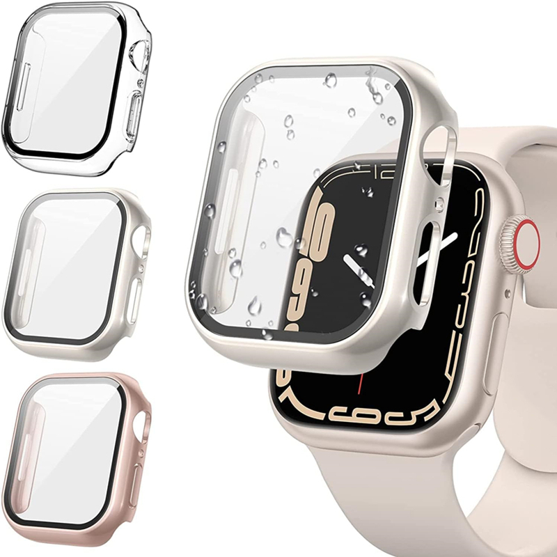 Apple Smartwatch Accessories - Glass+Cover For Apple Watch case 8