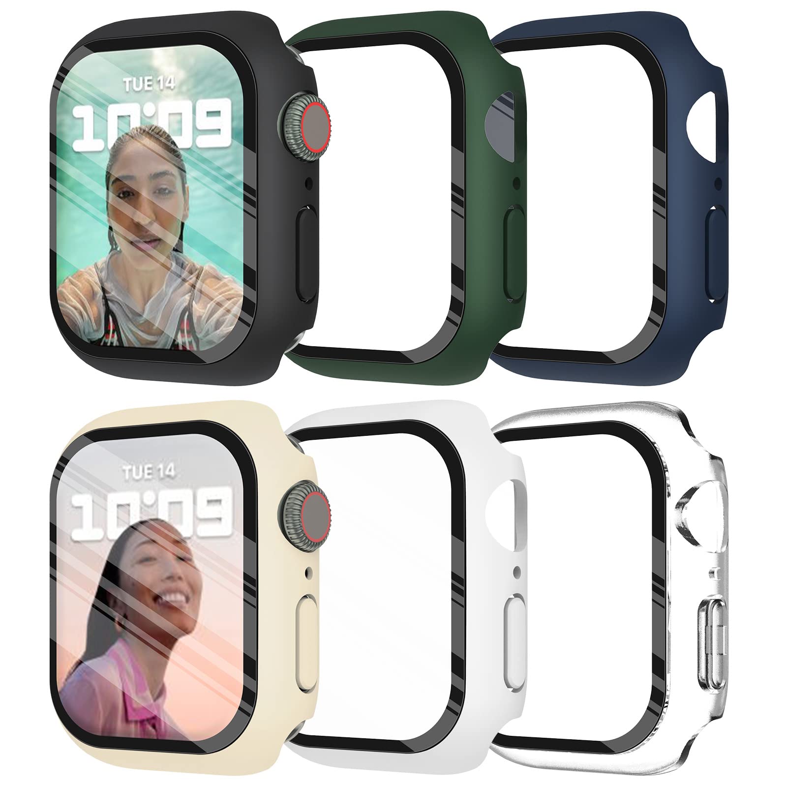 Apple Smartwatch Accessories - Tempered Glass+cover For Apple Watch 9