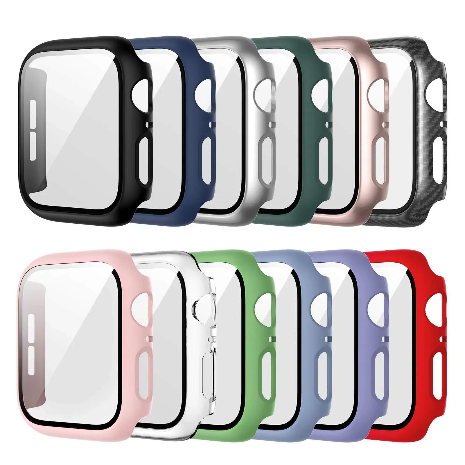 Apple Smartwatch Accessories - Tempered Glass+cover For Apple Watch 9