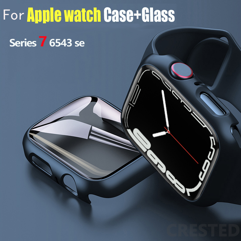 Smartwatch Band Accessories - Glass+Cover For Apple Watch case 44mm