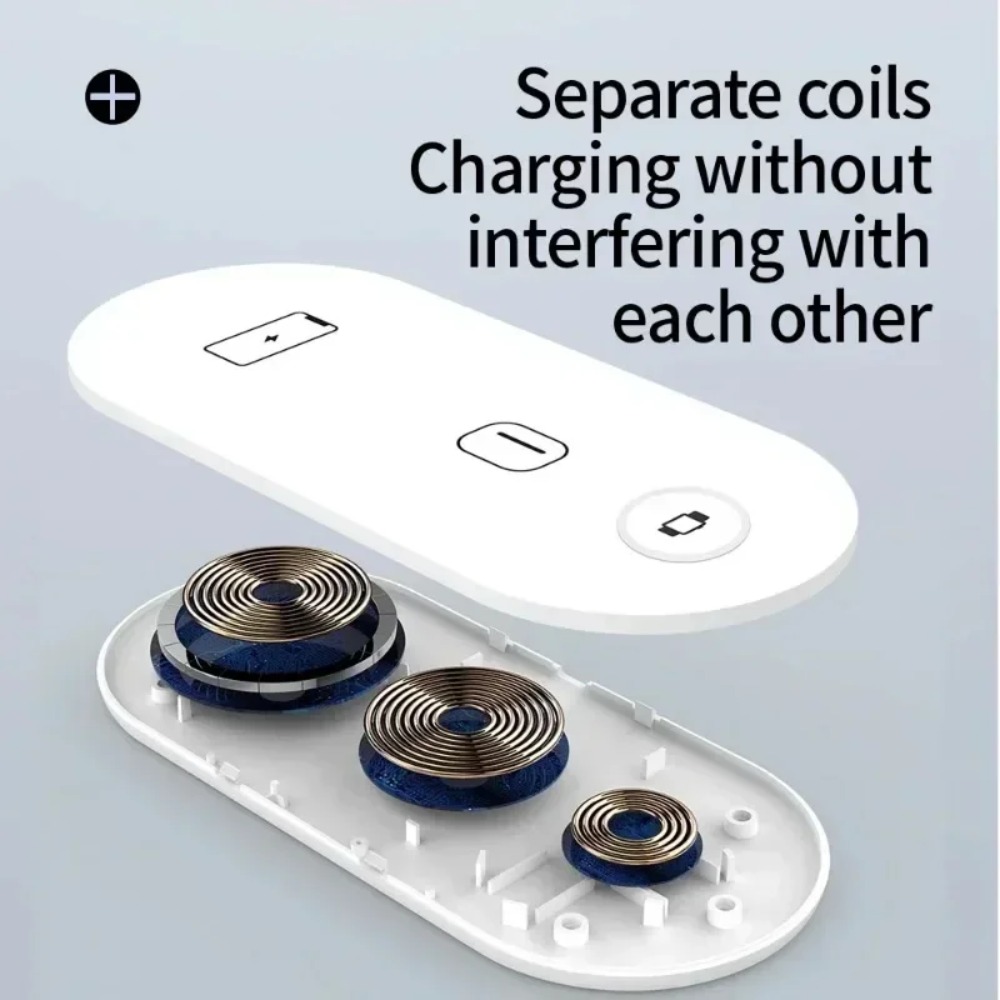 Watch Charging Dock - 3-in-1 Wireless Charging Pad Fast Charger
