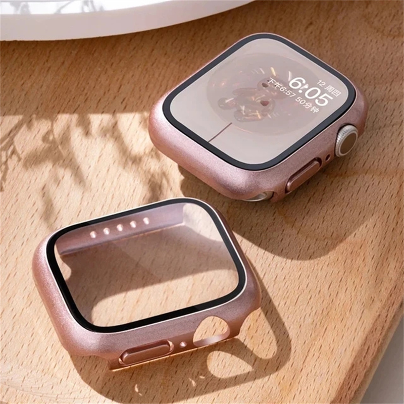 Smartwatch Band Accessories - Tempered Glass+cover For Apple Watch Case