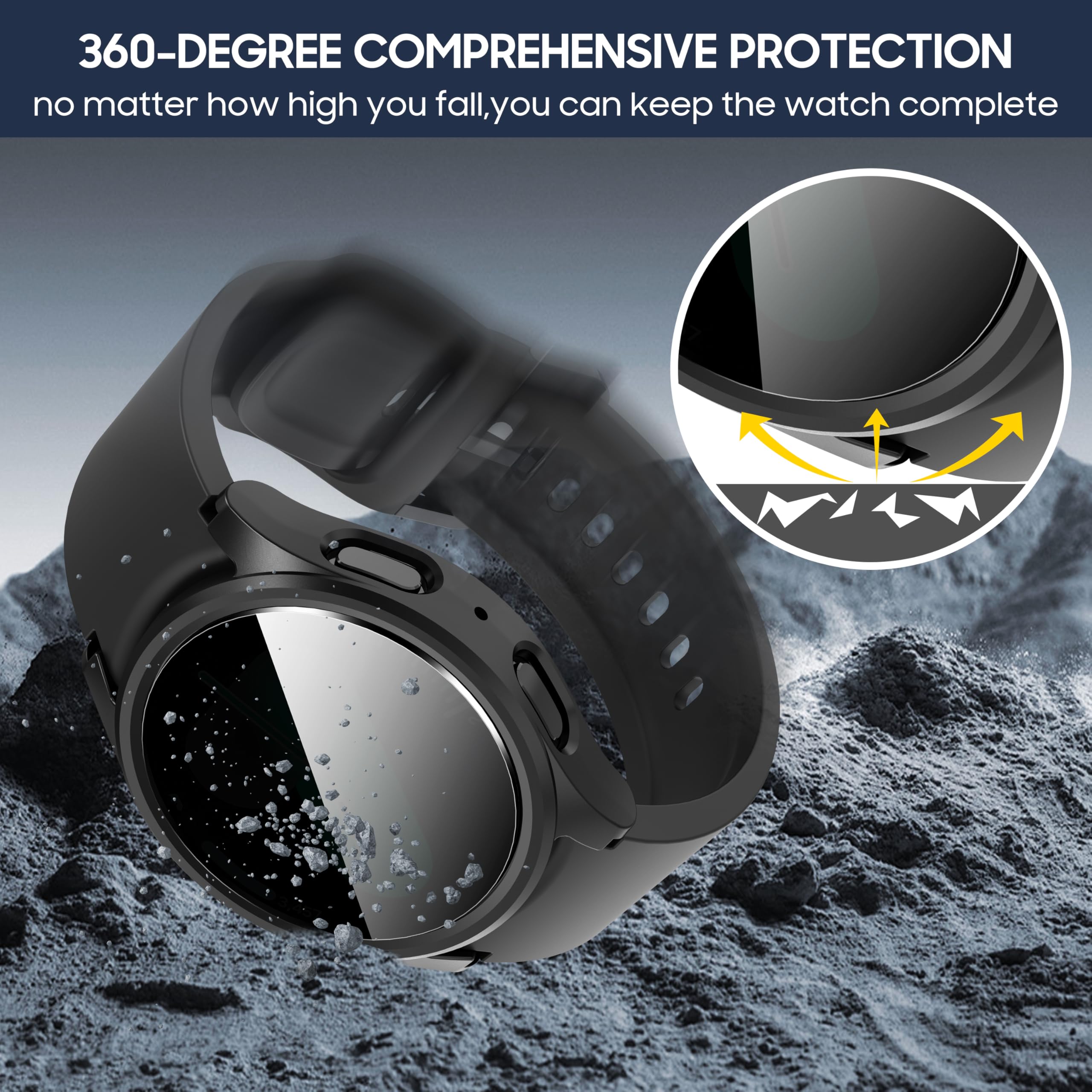 Tempered Glass+Privacy case fo - Smartwatch Band Accessories ulasan dan harga