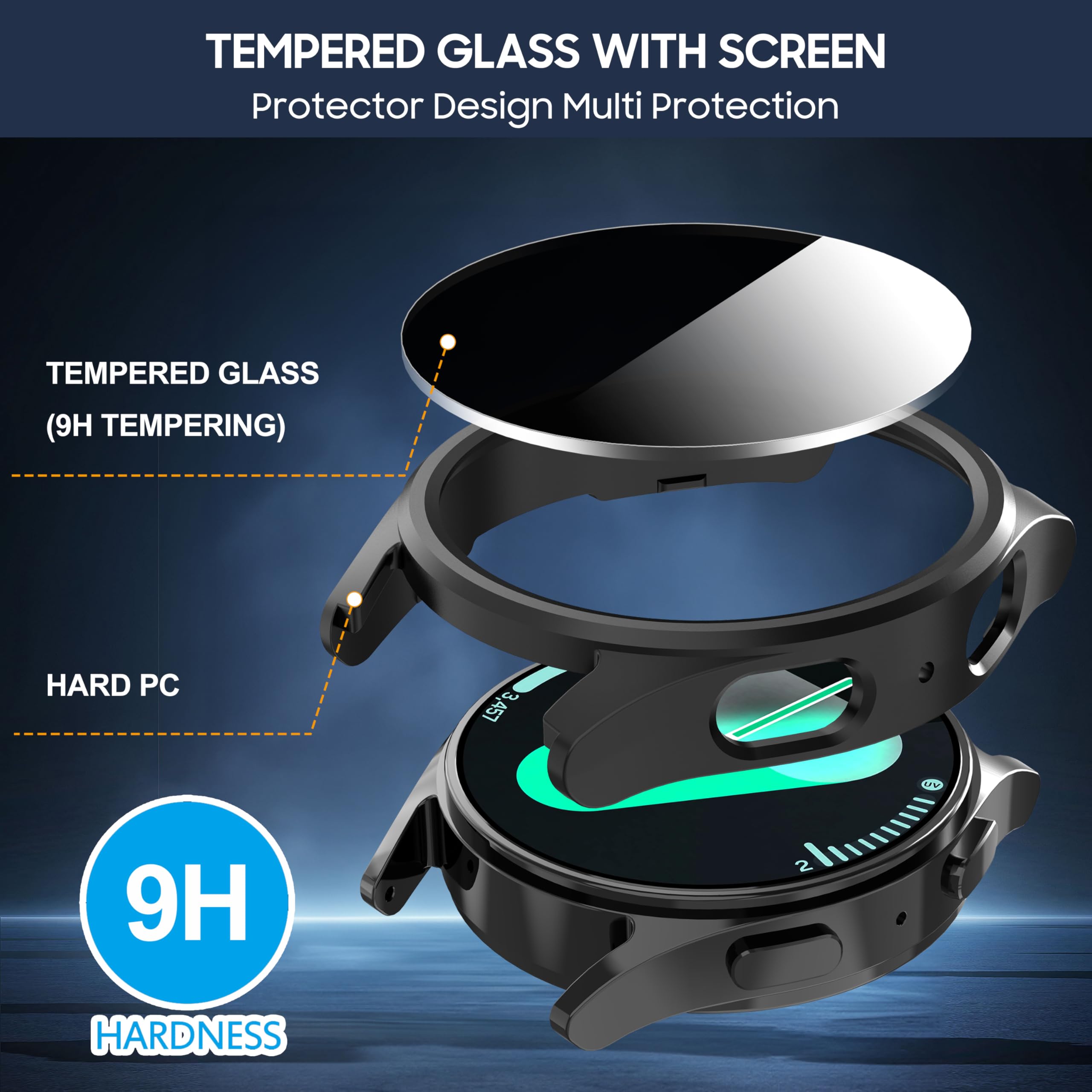 Tempered Glass+Privacy case fo - Smartwatch Band Accessories ulasan dan harga