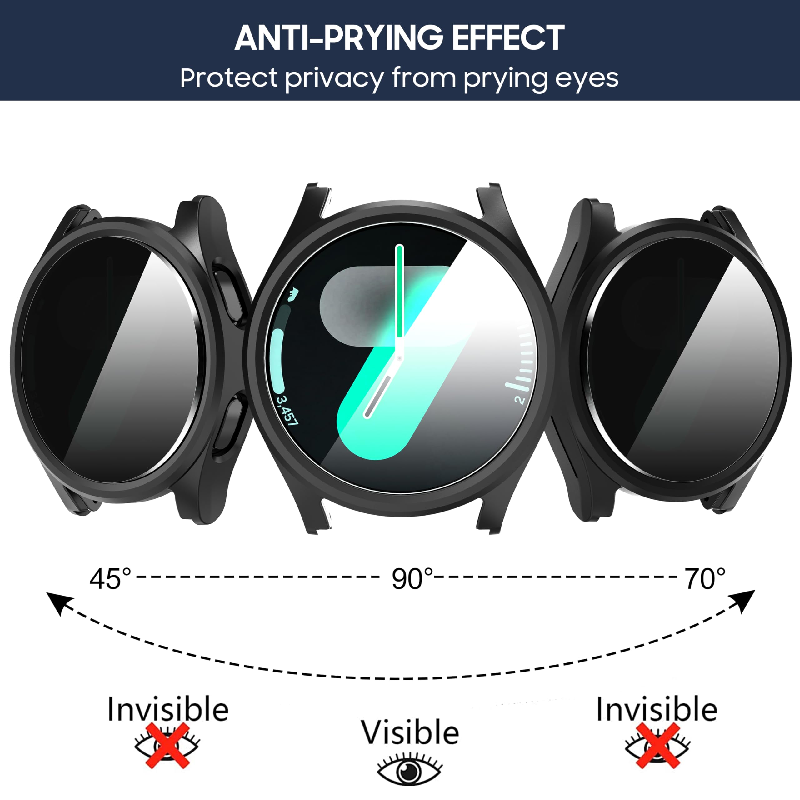 Tempered Glass+Privacy case fo - Smartwatch Band Accessories ulasan dan harga