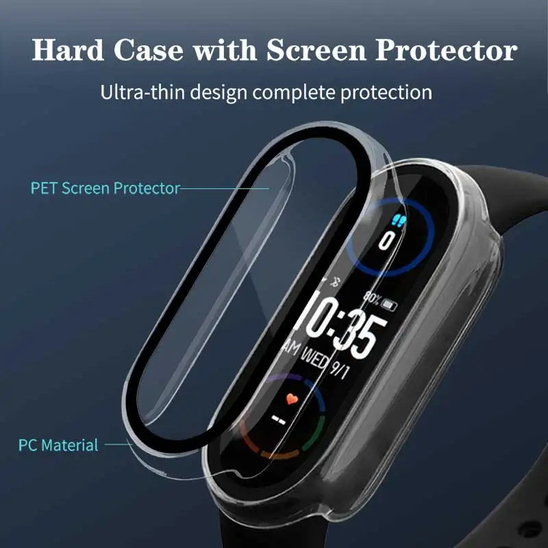 Tempered Glass+PC Case For Xia - Smartwatch Band Accessories ulasan dan harga