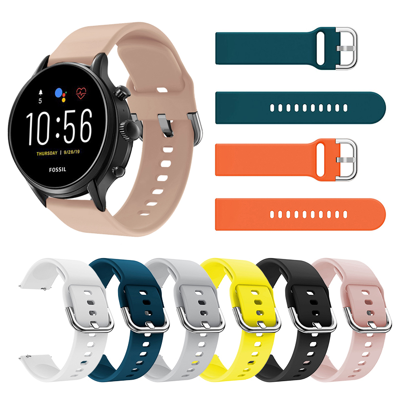 22MM Silicone Straps For Fossi - Fossil Smartwatch Accessories ulasan dan harga