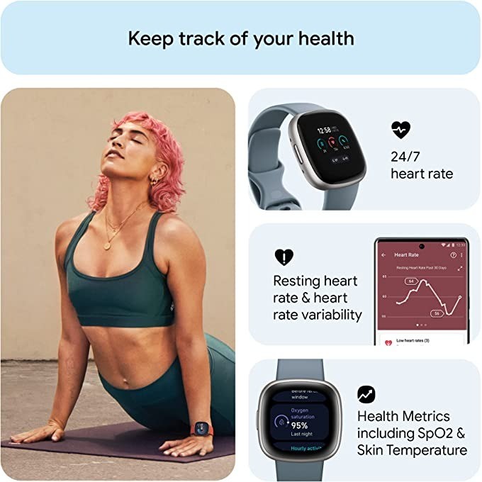 Fitbit Versa 4 Smart Watch Bui - Smartwatch Touch ulasan dan harga