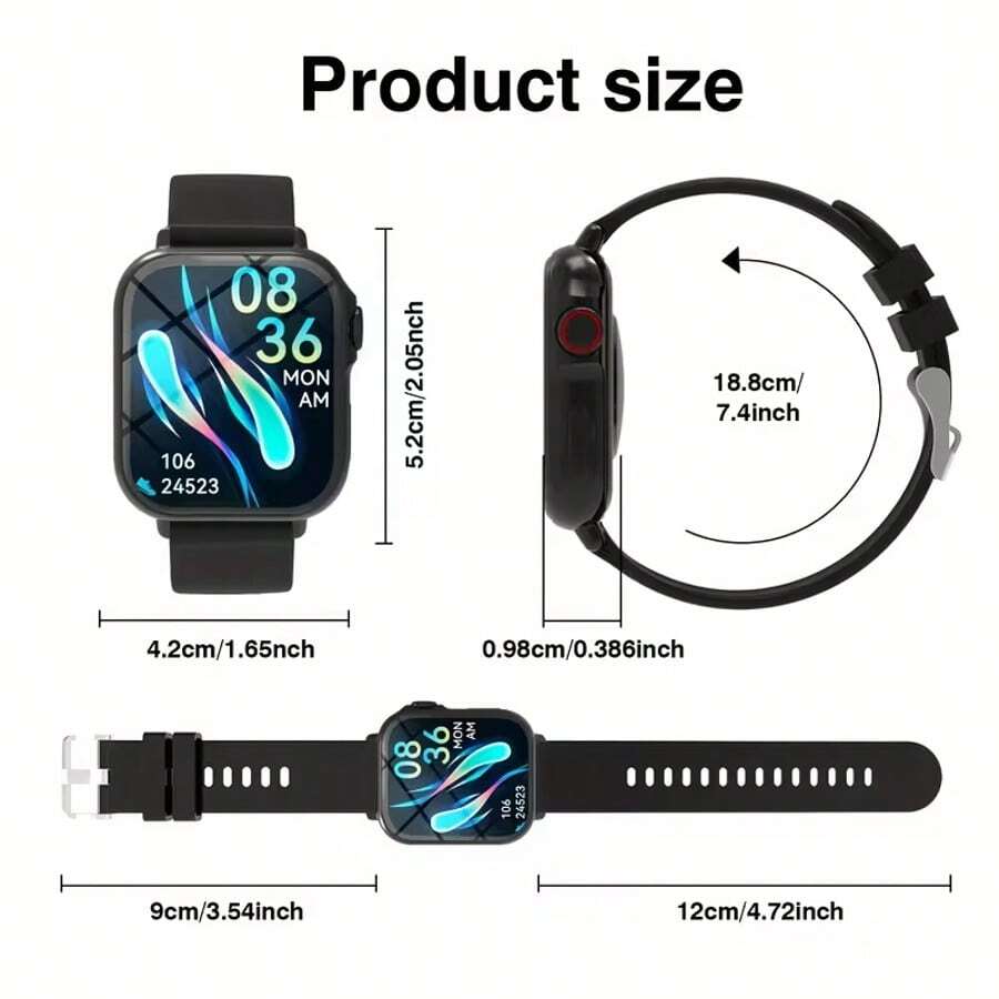 1pc 2025 Smartwatch With Full  - Smartwatch Touch ulasan dan harga