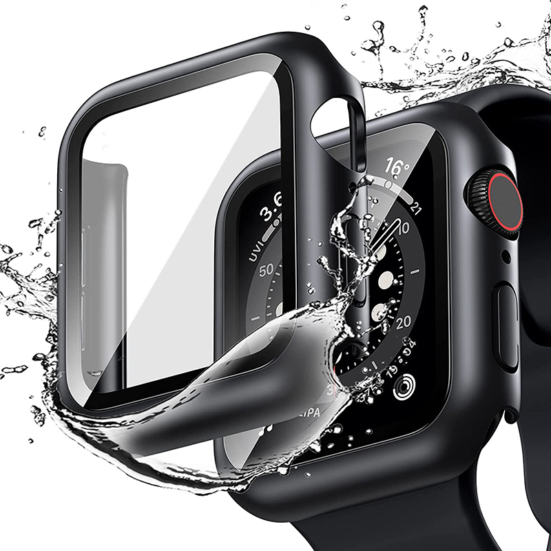 Tempered Glass+cover For Apple - Apple Smartwatch Accessories ulasan dan harga