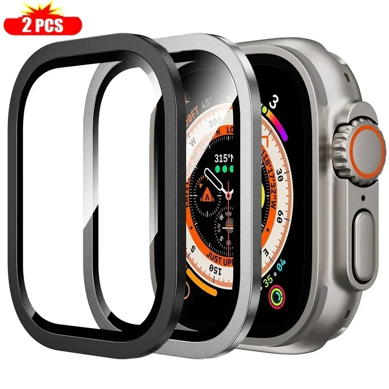 2PCS Tempered Glass for Apple  - Watch Case Bumper ulasan dan harga