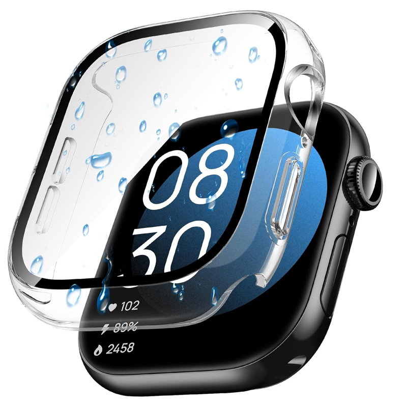 Glass+Case For Apple Watch 44m - Apple Smartwatch Accessories ulasan dan harga