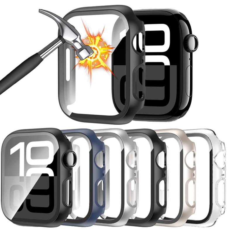 Glass+Case For Apple Watch 44m - Apple Smartwatch Accessories ulasan dan harga