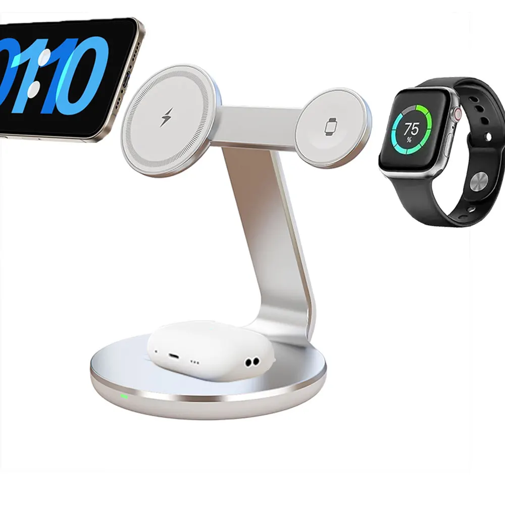 3 in 1 Wireless Charger Stand  - Watch Charging Dock ulasan dan harga
