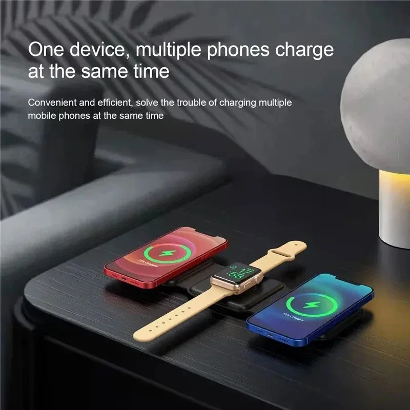3 In 1 Magnetic Portable Wirel - Watch Charging Dock ulasan dan harga