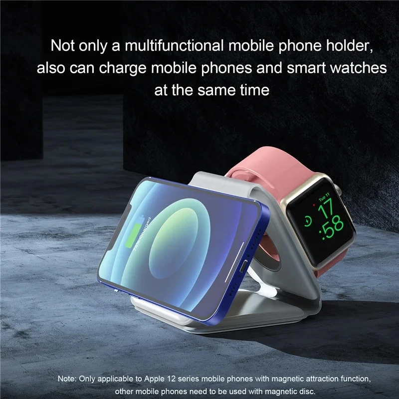 3 In 1 Magnetic Portable Wirel - Watch Charging Dock ulasan dan harga