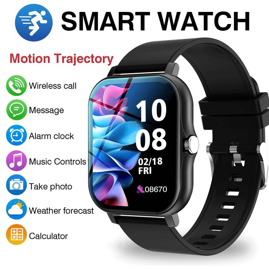 Smart Watch With Wireless Call - Smartwatch Touch ulasan dan harga
