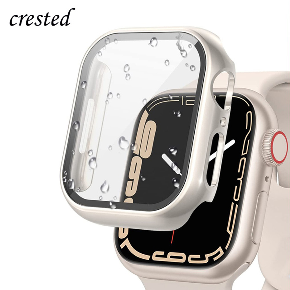 Glass+Cover For Apple Watch ca - Smartwatch Band Accessories ulasan dan harga