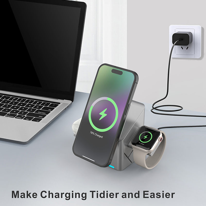 2025 Desktop Portable  Qi2 Pho - Watch Charging Dock ulasan dan harga
