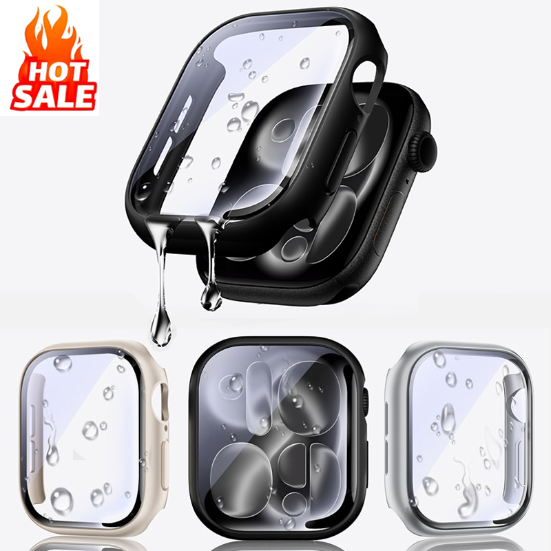 Tempered Glass+Cover For Apple - Smartwatch Band Accessories ulasan dan harga