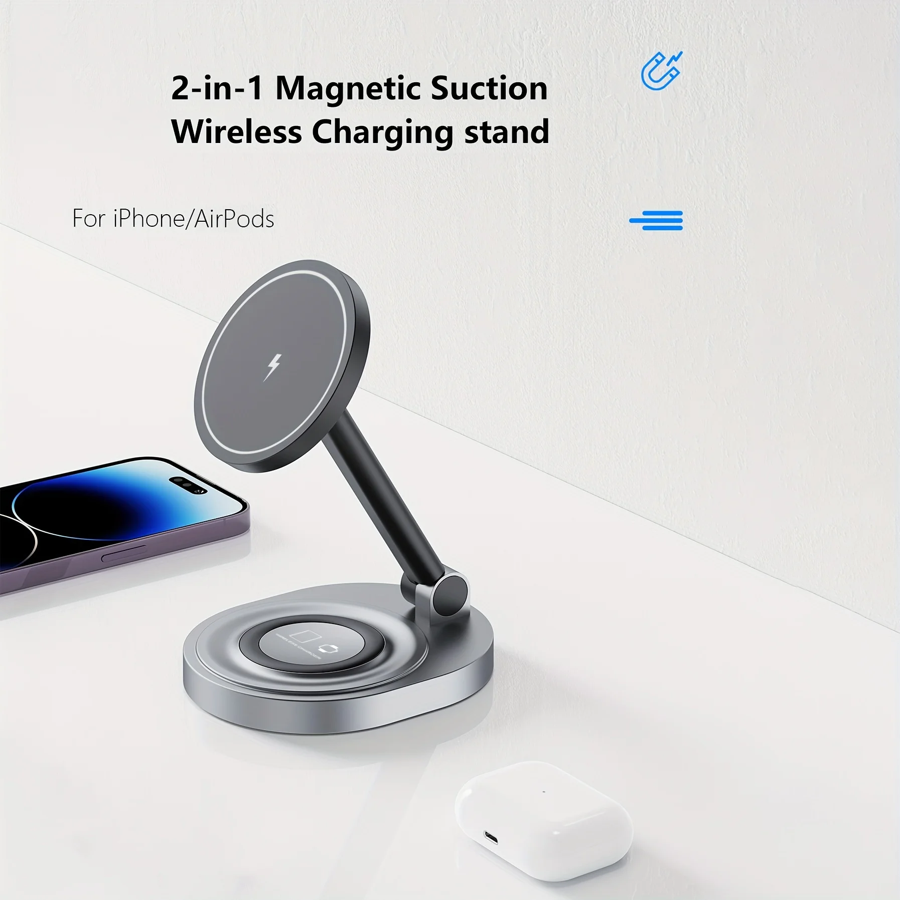2 In 1 Magnetic Wireless Charg - Watch Charging Dock ulasan dan harga