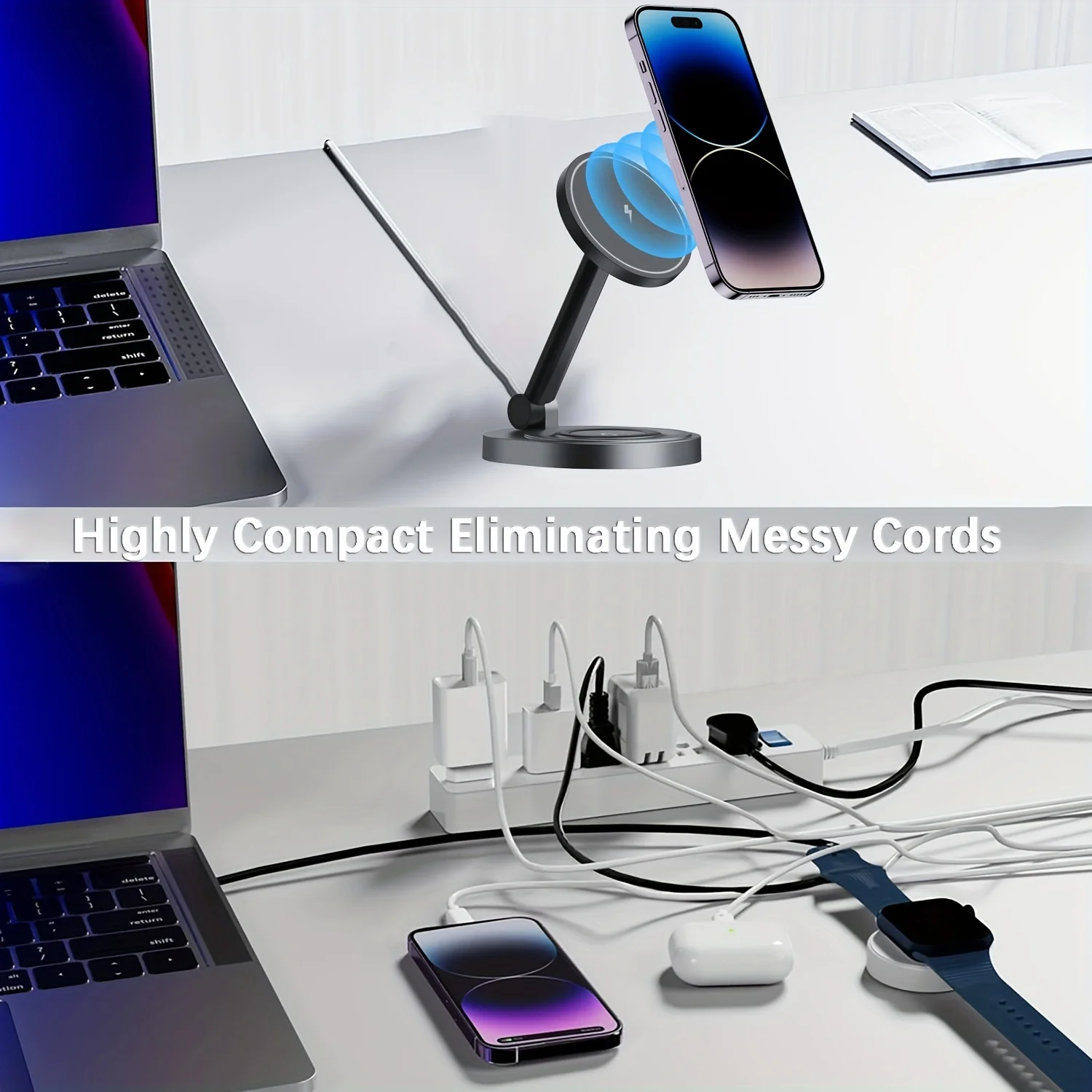 2 In 1 Magnetic Wireless Charg - Watch Charging Dock ulasan dan harga
