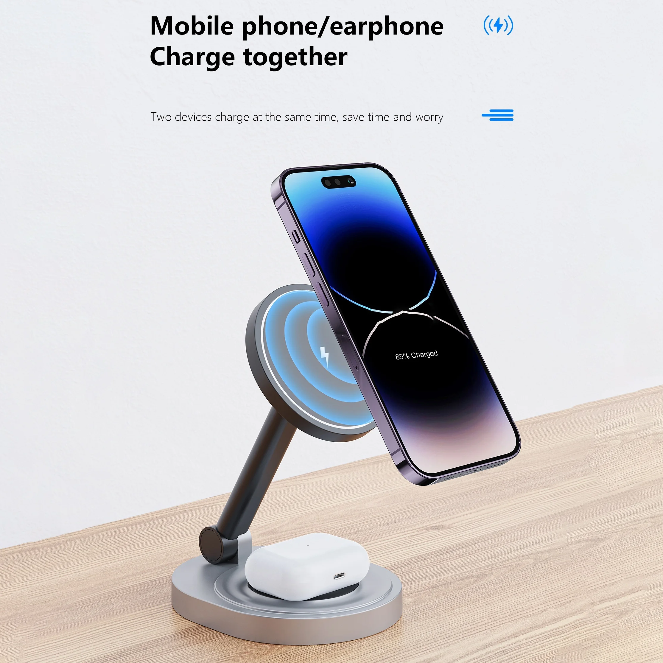 2 In 1 Magnetic Wireless Charg - Watch Charging Dock ulasan dan harga