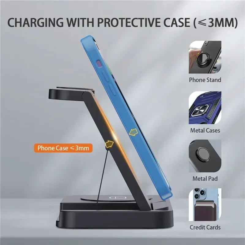 Travel 4 in 1 Wireless Charger - Watch Charging Dock ulasan dan harga
