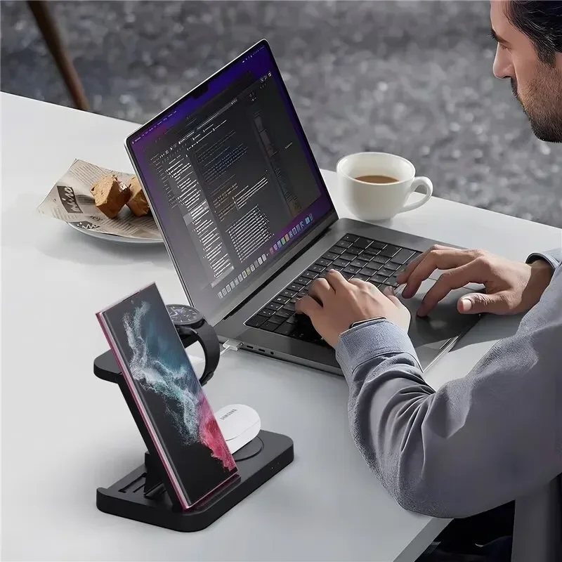 Travel 4 in 1 Wireless Charger - Watch Charging Dock ulasan dan harga
