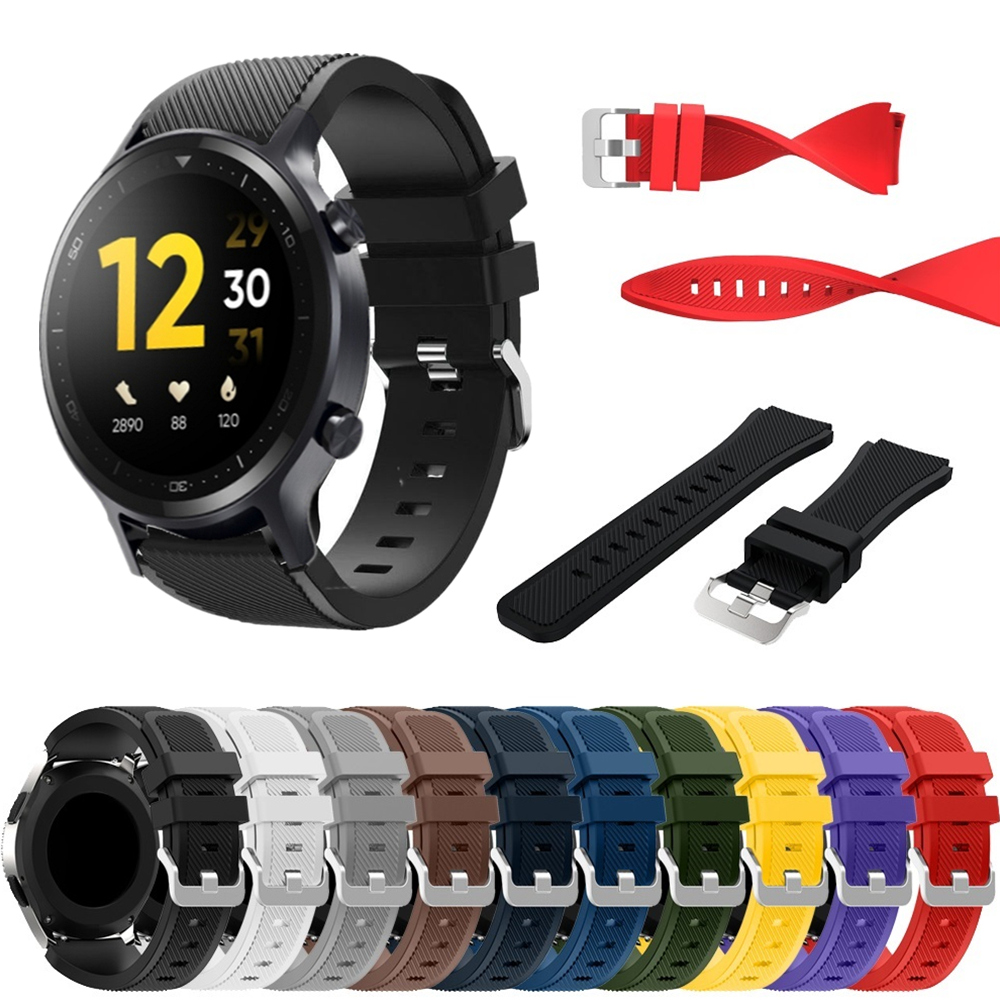 22mm Silicone Strap For Realme - Fossil Smartwatch Accessories ulasan dan harga